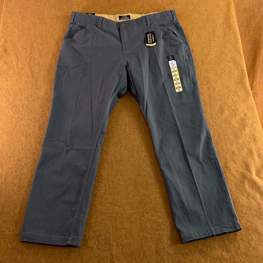 Noble Outfitters Womens 24 Asphalt Gray Tug Free Utility Canvas Work Pants NWT